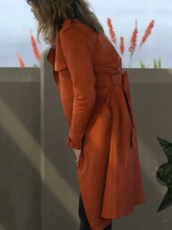 Dead to Me Linda Cardellini Brown Trench Coat