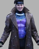 Deadpool and Wolverine 2024 Channing Tatum Brown Leather Coat