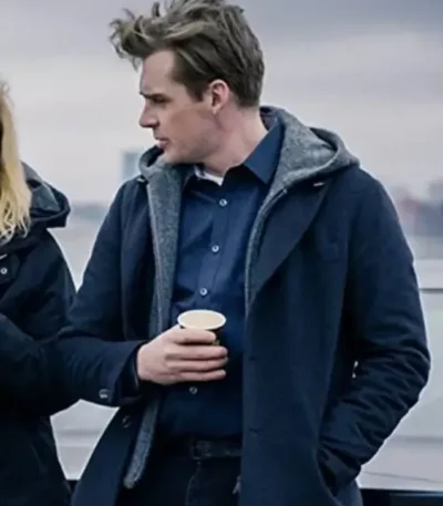 Deadwind Sakari Nurmi Navy Blue Wool Coat
