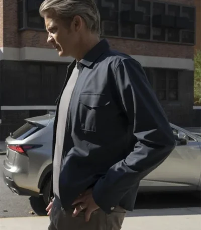 Derek Browne Full Circle S01 Blue Cotton Jacket
