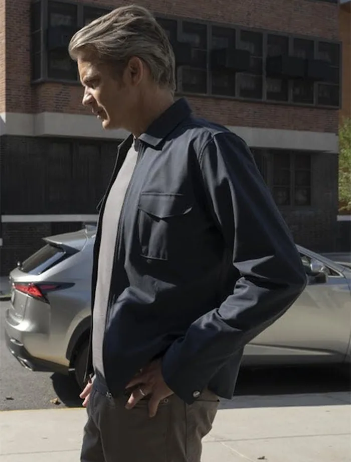 Derek Browne Full Circle S01 Blue Cotton Jacket Derek Browne Full Circle S01 Blue Cotton Jacket