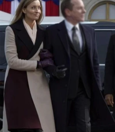 Designated Survivor S01 E10 Alex Kirkman Colorblock Coat