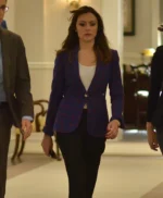 Designated Survivor S2 E11 Emily Rhodes Blue Check Blazer