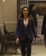 Designated Survivor S2 E11 Emily Rhodes Blue Check Blazer