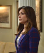 Designated Survivor S2 E11 Emily Rhodes Blue Check Blazer