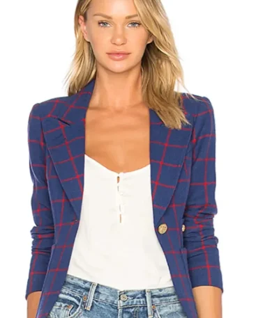 Designated Survivor S2 E11 Emily Rhodes Blue Check Blazer