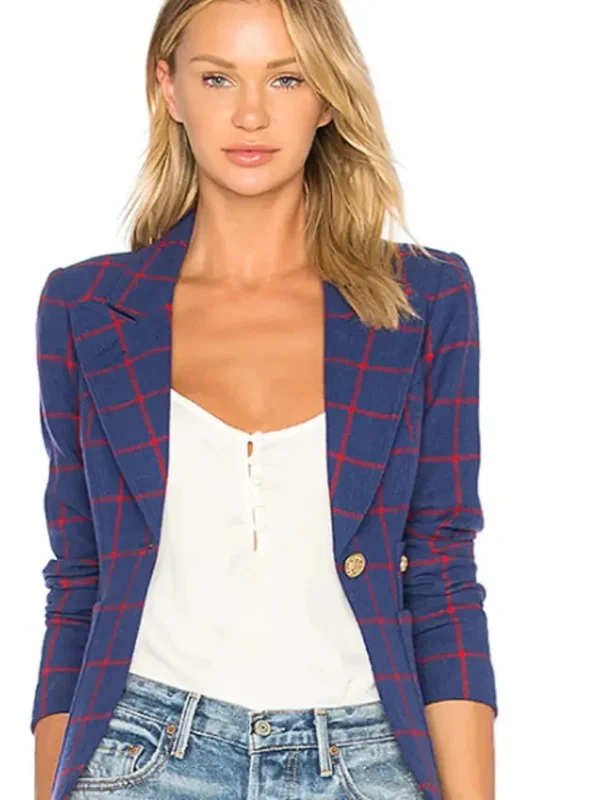 Designated Survivor S2 E11 Emily Rhodes Blue Check Blazer