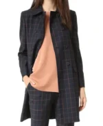 Designated Survivor S3 E2 Emily Rhodes Check Coat