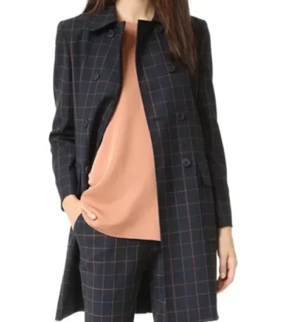 Designated Survivor S3 E2 Emily Rhodes Check Coat