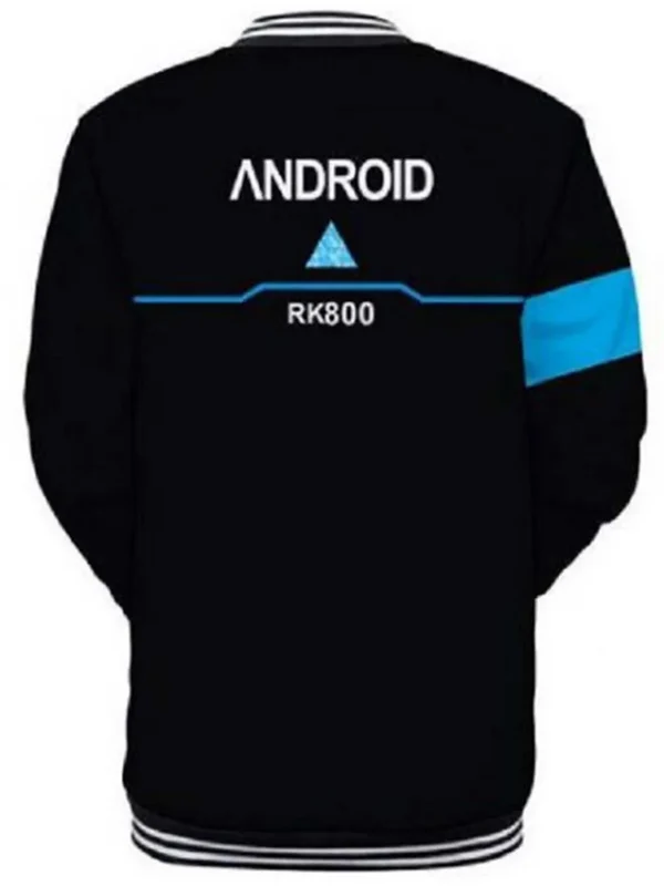 Detroit Become Human Connor Black Varsity Jacket
