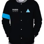 Detroit Become Human Connor Black Varsity Jacket