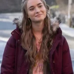 Dexter New Blood Audrey Bishop Maroon Hood Jacket