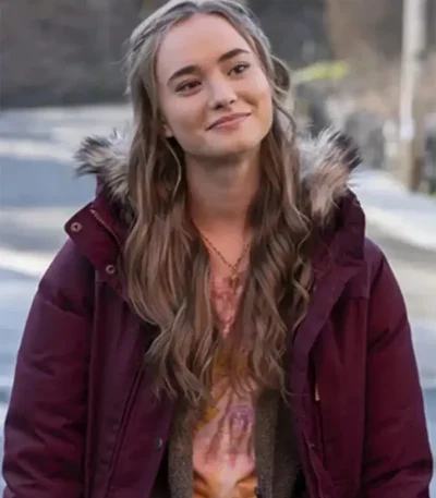 Dexter New Blood Audrey Bishop Maroon Hood Jacket