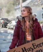 Dexter New Blood Audrey Bishop Maroon Hood Jacket