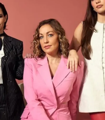Director Molly McGlynn Fitting In 2024 Pink Blazer