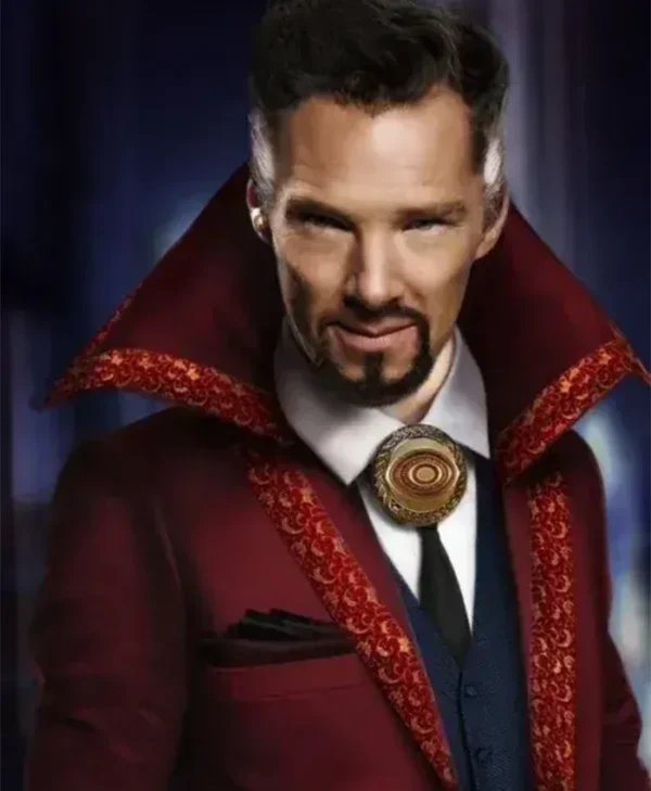 Doctor Strange Benedict Cumberbatch Long Red Coat