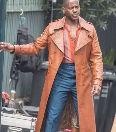 Doctor Who 15th Ncuti Gatwa Leather Coat