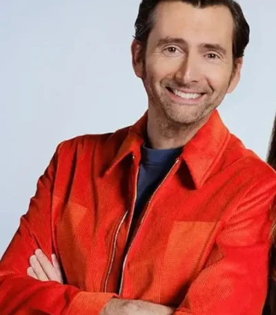 Doctor Who S14 David Tennant Orange Jacket