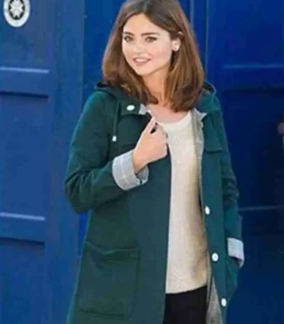 Doctor Who Season 8 Clara Oswald Green Cotton Coat