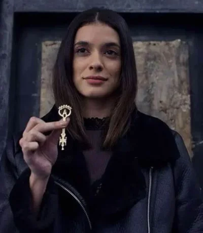 Dodge Locke and Key Laysla De Oliveira Black Jacket