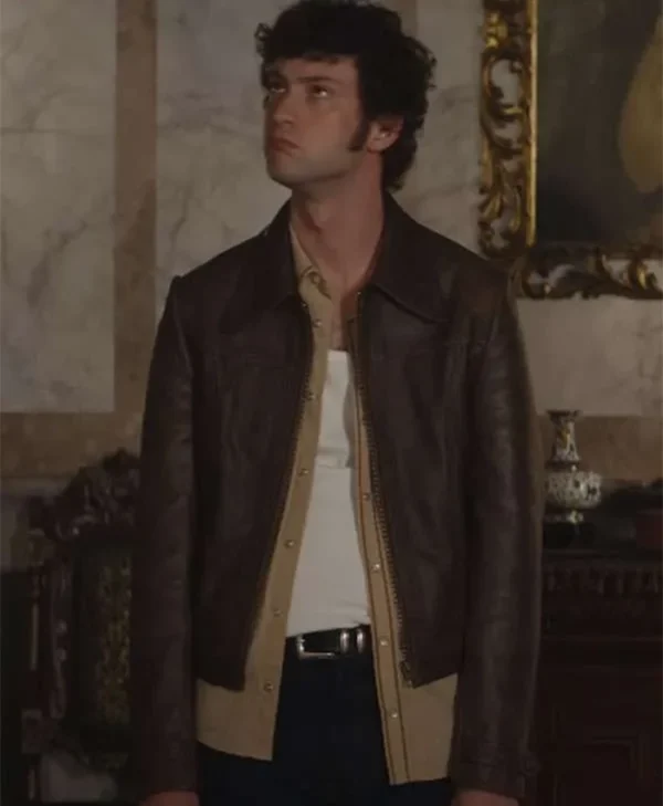 Dominic Sessa Now You See Me 3 Brown Leather Jacket