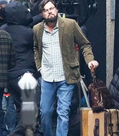 Don’t Look Up Leonardo DiCaprio Cord Blazer Jacket