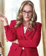 Don’t Look Up President Janie Orlean Red Blazer Coat