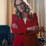 Don’t Look Up President Janie Orlean Red Blazer Coat