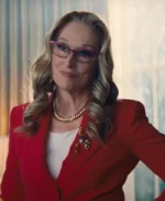 Don’t Look Up President Janie Orlean Red Blazer Coat