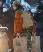 Don’t Look Up Yule Orange Puffer Jacket