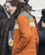 Don’t Look Up Yule Orange Puffer Jacket