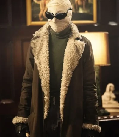 Doom Patrol Larry Trainor Fur Long Trench Coat