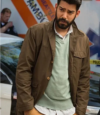 Dr. Ravi Chakrabarti Izombie Brown Cotton Jacket
