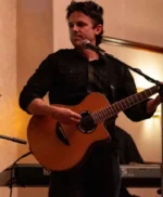 Dreamin Wild 2023 Casey Affleck Black Cotton Jacket