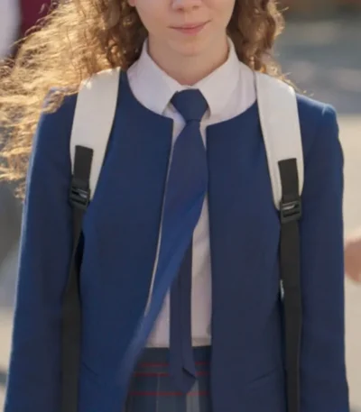 Ece Yüksel Love 101 Blue Collarless Coat