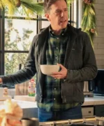 Ed Helms Family Switch 2023 Grey Cotton Jacket