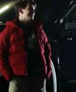 Eddie It’s a Wonderful Knife 2023 Red Puffer Jacket