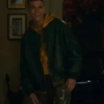 Elite S07 Eric Black Leather Bomber Jacket