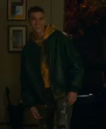 Elite S07 Eric Black Leather Bomber Jacket