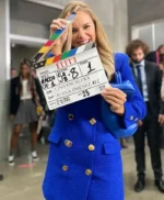 Elite S07 Roberta Blue Double Breasted Blazer