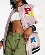 Elite Season 08 Sonia Patchwork Varsity Jacket