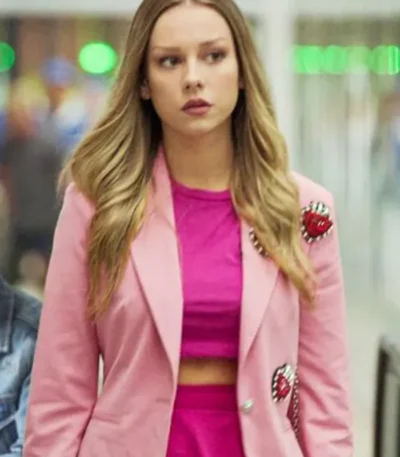 Elite Short Stories Carla Roson Pink Blazer Coat