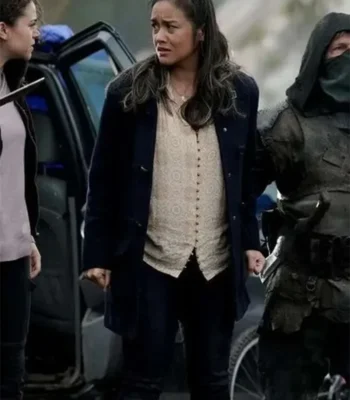 Ella Jones La Brea Season 02 Blue Wool Coat