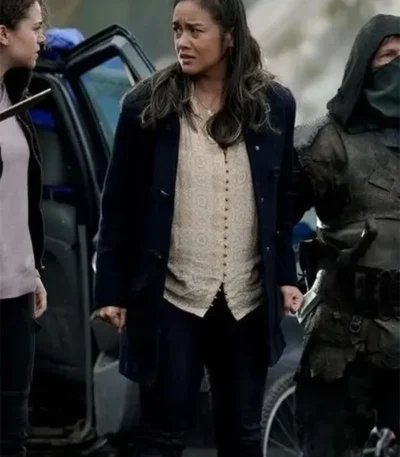 Ella Jones La Brea Season 02 Blue Wool Coat