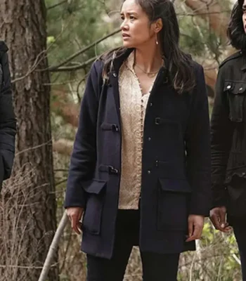 Ella Jones La Brea Season 02 Blue Wool Coat