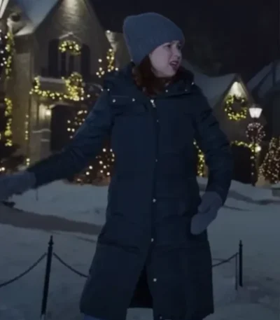 Ellie Kemper Home Sweet Home Alone Black Puffer Coat