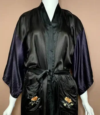 Embroidered Kimono Robe