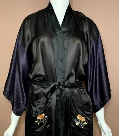 Embroidered Kimono Robe
