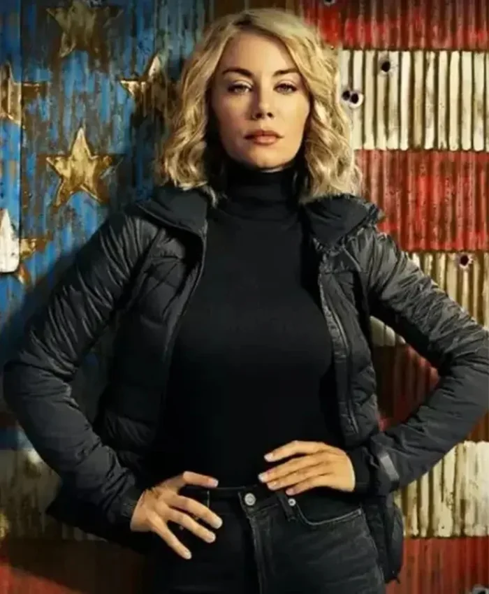Emilia Harcourt Peacemaker S01 Black Puffer Jacket Emilia Harcourt Peacemaker S01 Black Puffer Jacket