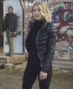 Emilia Harcourt Peacemaker S01 Black Puffer Jacket